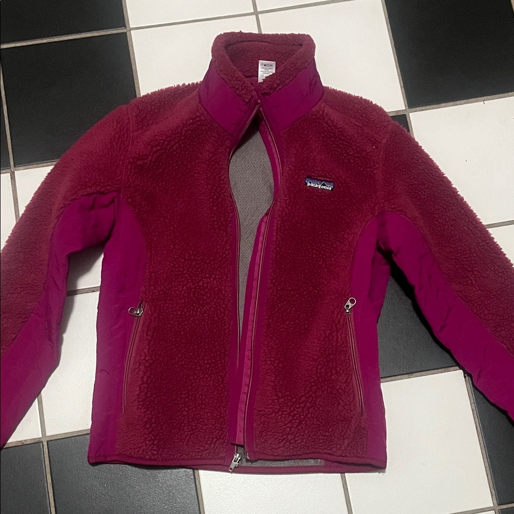 Patagonia vintage deep pile women’s  Puffer Jacket - Magenta